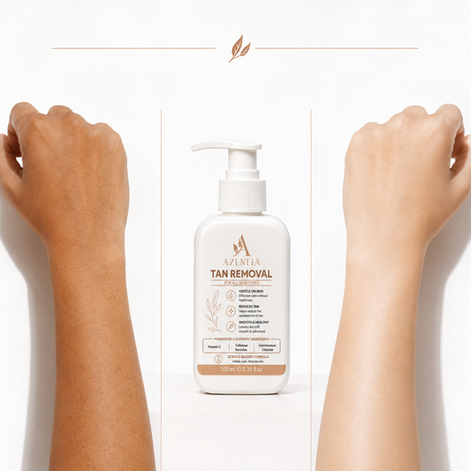 Azeneia Tan Removal Cream | Visibly Reduces Tan in 14 Days | All Skin Types | 100ml